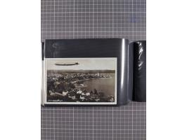 1907/38, Album 100 Zeppelin-Ansichtskarten, dabei 64 Karten bis 1914 (52 AK Deutsches Reich) mit vielen seltenen Ansichten, m