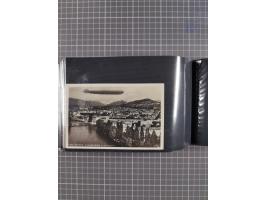 1907/38, Album 100 Zeppelin-Ansichtskarten, dabei 64 Karten bis 1914 (52 AK Deutsches Reich) mit vielen seltenen Ansichten, m