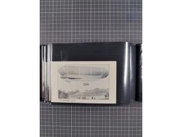 1907/38, Album 100 Zeppelin-Ansichtskarten, dabei 64 Karten bis 1914 (52 AK Deutsches Reich) mit vielen seltenen Ansichten, m