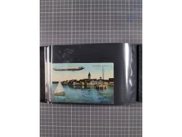 1907/38, Album 100 Zeppelin-Ansichtskarten, dabei 64 Karten bis 1914 (52 AK Deutsches Reich) mit vielen seltenen Ansichten, m