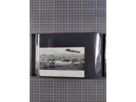 1907/38, Album 100 Zeppelin-Ansichtskarten, dabei 64 Karten bis 1914 (52 AK Deutsches Reich) mit vielen seltenen Ansichten, m