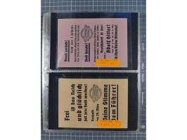 1913/36, Album mit 55 Zeppelinbriefen -Karten, (51 St. DR) dabei viele bessere Belege, u.a. DR großes Telegramm Luftschiff Hi