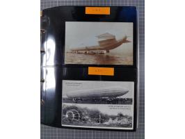 1908/39, umfangreiche Sammlung von 234 Belegen, viel Deutsches Reich (126 St.) mit Zeppelinbriefen/ Karten, Zeppelin-Ansichts