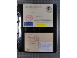 1908/39, umfangreiche Sammlung von 234 Belegen, viel Deutsches Reich (126 St.) mit Zeppelinbriefen/ Karten, Zeppelin-Ansichts