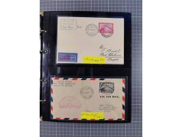 1908/39, umfangreiche Sammlung von 234 Belegen, viel Deutsches Reich (126 St.) mit Zeppelinbriefen/ Karten, Zeppelin-Ansichts