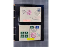 1908/39, umfangreiche Sammlung von 234 Belegen, viel Deutsches Reich (126 St.) mit Zeppelinbriefen/ Karten, Zeppelin-Ansichts