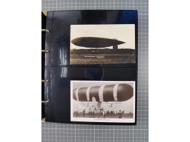 1908/39, umfangreiche Sammlung von 234 Belegen, viel Deutsches Reich (126 St.) mit Zeppelinbriefen/ Karten, Zeppelin-Ansichts