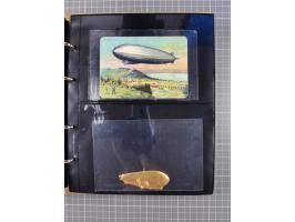 1908/39, umfangreiche Sammlung von 234 Belegen, viel Deutsches Reich (126 St.) mit Zeppelinbriefen/ Karten, Zeppelin-Ansichts