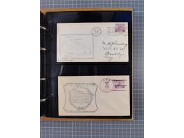 1908/39, umfangreiche Sammlung von 234 Belegen, viel Deutsches Reich (126 St.) mit Zeppelinbriefen/ Karten, Zeppelin-Ansichts