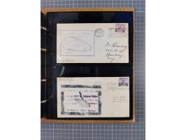 1908/39, umfangreiche Sammlung von 234 Belegen, viel Deutsches Reich (126 St.) mit Zeppelinbriefen/ Karten, Zeppelin-Ansichts