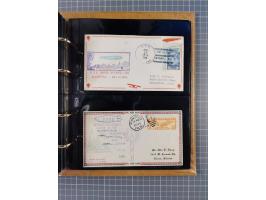 1908/39, umfangreiche Sammlung von 234 Belegen, viel Deutsches Reich (126 St.) mit Zeppelinbriefen/ Karten, Zeppelin-Ansichts