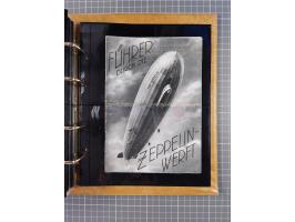 1908/39, umfangreiche Sammlung von 234 Belegen, viel Deutsches Reich (126 St.) mit Zeppelinbriefen/ Karten, Zeppelin-Ansichts