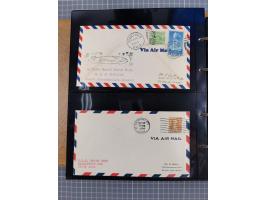 1908/39, umfangreiche Sammlung von 234 Belegen, viel Deutsches Reich (126 St.) mit Zeppelinbriefen/ Karten, Zeppelin-Ansichts