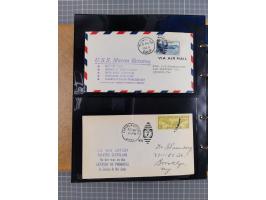 1908/39, umfangreiche Sammlung von 234 Belegen, viel Deutsches Reich (126 St.) mit Zeppelinbriefen/ Karten, Zeppelin-Ansichts