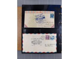 1908/39, umfangreiche Sammlung von 234 Belegen, viel Deutsches Reich (126 St.) mit Zeppelinbriefen/ Karten, Zeppelin-Ansichts