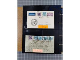 1908/39, umfangreiche Sammlung von 234 Belegen, viel Deutsches Reich (126 St.) mit Zeppelinbriefen/ Karten, Zeppelin-Ansichts