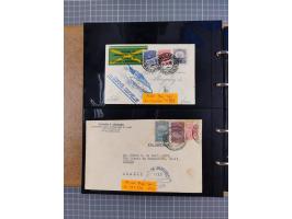 1908/39, umfangreiche Sammlung von 234 Belegen, viel Deutsches Reich (126 St.) mit Zeppelinbriefen/ Karten, Zeppelin-Ansichts