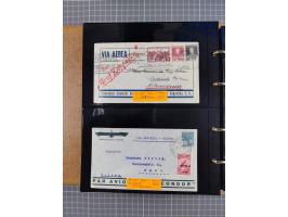 1908/39, umfangreiche Sammlung von 234 Belegen, viel Deutsches Reich (126 St.) mit Zeppelinbriefen/ Karten, Zeppelin-Ansichts