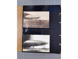 1908/39, umfangreiche Sammlung von 234 Belegen, viel Deutsches Reich (126 St.) mit Zeppelinbriefen/ Karten, Zeppelin-Ansichts
