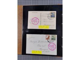 1908/39, umfangreiche Sammlung von 234 Belegen, viel Deutsches Reich (126 St.) mit Zeppelinbriefen/ Karten, Zeppelin-Ansichts