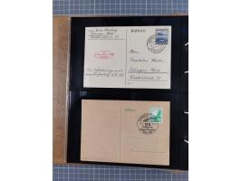 1908/39, umfangreiche Sammlung von 234 Belegen, viel Deutsches Reich (126 St.) mit Zeppelinbriefen/ Karten, Zeppelin-Ansichts