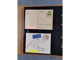 1908/39, umfangreiche Sammlung von 234 Belegen, viel Deutsches Reich (126 St.) mit Zeppelinbriefen/ Karten, Zeppelin-Ansichts