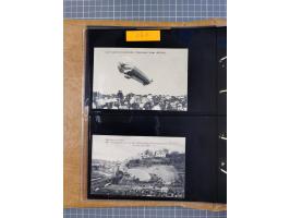 1908/39, umfangreiche Sammlung von 234 Belegen, viel Deutsches Reich (126 St.) mit Zeppelinbriefen/ Karten, Zeppelin-Ansichts