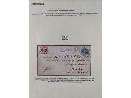 1851/67, kleine Partie mit 7 Briefen und einigen losen Marken, bessere Verwendungen mit Wertbrief und Bahnpoststempel, dabei 