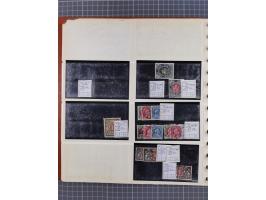 1900/39, Lagerbuch mit meist ungebrauchten/postfrischen Marken auf Steckkarten von D. Kolonien, Besetzung I. WK, Abstimmungsg