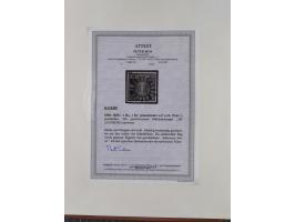 1849/1975, gestempelte Sammlung und 23 Briefe, ab Mi.-Nr. 1IIa breitrandig (FA Sem BPP), ferner 4I im waagerechten Paar, 3II,