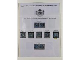 1849/1975, gestempelte Sammlung und 23 Briefe, ab Mi.-Nr. 1IIa breitrandig (FA Sem BPP), ferner 4I im waagerechten Paar, 3II,