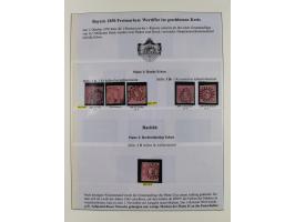1849/1975, gestempelte Sammlung und 23 Briefe, ab Mi.-Nr. 1IIa breitrandig (FA Sem BPP), ferner 4I im waagerechten Paar, 3II,