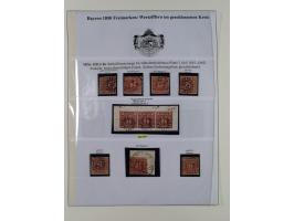 1849/1975, gestempelte Sammlung und 23 Briefe, ab Mi.-Nr. 1IIa breitrandig (FA Sem BPP), ferner 4I im waagerechten Paar, 3II,