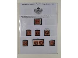 1849/1975, gestempelte Sammlung und 23 Briefe, ab Mi.-Nr. 1IIa breitrandig (FA Sem BPP), ferner 4I im waagerechten Paar, 3II,