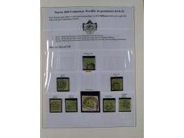 1849/1975, gestempelte Sammlung und 23 Briefe, ab Mi.-Nr. 1IIa breitrandig (FA Sem BPP), ferner 4I im waagerechten Paar, 3II,