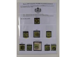 1849/1975, gestempelte Sammlung und 23 Briefe, ab Mi.-Nr. 1IIa breitrandig (FA Sem BPP), ferner 4I im waagerechten Paar, 3II,