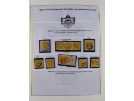 1849/1975, gestempelte Sammlung und 23 Briefe, ab Mi.-Nr. 1IIa breitrandig (FA Sem BPP), ferner 4I im waagerechten Paar, 3II,