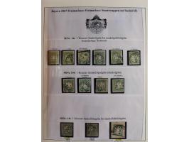 1849/1975, gestempelte Sammlung und 23 Briefe, ab Mi.-Nr. 1IIa breitrandig (FA Sem BPP), ferner 4I im waagerechten Paar, 3II,