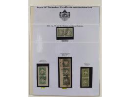 1849/1975, gestempelte Sammlung und 23 Briefe, ab Mi.-Nr. 1IIa breitrandig (FA Sem BPP), ferner 4I im waagerechten Paar, 3II,