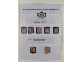 1849/1975, gestempelte Sammlung und 23 Briefe, ab Mi.-Nr. 1IIa breitrandig (FA Sem BPP), ferner 4I im waagerechten Paar, 3II,