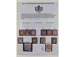 1849/1975, gestempelte Sammlung und 23 Briefe, ab Mi.-Nr. 1IIa breitrandig (FA Sem BPP), ferner 4I im waagerechten Paar, 3II,