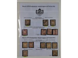 1849/1975, gestempelte Sammlung und 23 Briefe, ab Mi.-Nr. 1IIa breitrandig (FA Sem BPP), ferner 4I im waagerechten Paar, 3II,