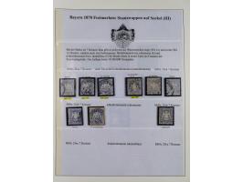 1849/1975, gestempelte Sammlung und 23 Briefe, ab Mi.-Nr. 1IIa breitrandig (FA Sem BPP), ferner 4I im waagerechten Paar, 3II,