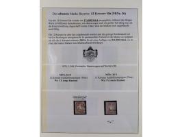1849/1975, gestempelte Sammlung und 23 Briefe, ab Mi.-Nr. 1IIa breitrandig (FA Sem BPP), ferner 4I im waagerechten Paar, 3II,