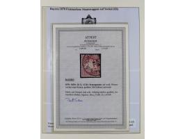 1849/1975, gestempelte Sammlung und 23 Briefe, ab Mi.-Nr. 1IIa breitrandig (FA Sem BPP), ferner 4I im waagerechten Paar, 3II,