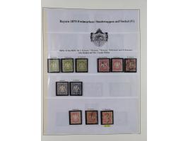 1849/1975, gestempelte Sammlung und 23 Briefe, ab Mi.-Nr. 1IIa breitrandig (FA Sem BPP), ferner 4I im waagerechten Paar, 3II,