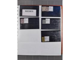 Baden bis Württemberg, meist ungebrauchter und gestempelter Bestand auf kleinen Steckkarten im Album, sauber sortiert in Meng