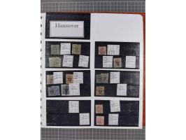 Baden bis Württemberg, meist ungebrauchter und gestempelter Bestand auf kleinen Steckkarten im Album, sauber sortiert in Meng