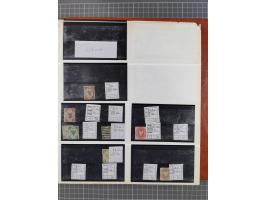 Baden bis Württemberg, meist ungebrauchter und gestempelter Bestand auf kleinen Steckkarten im Album, sauber sortiert in Meng