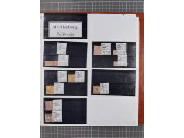 Baden bis Württemberg, meist ungebrauchter und gestempelter Bestand auf kleinen Steckkarten im Album, sauber sortiert in Meng